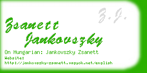 zsanett jankovszky business card